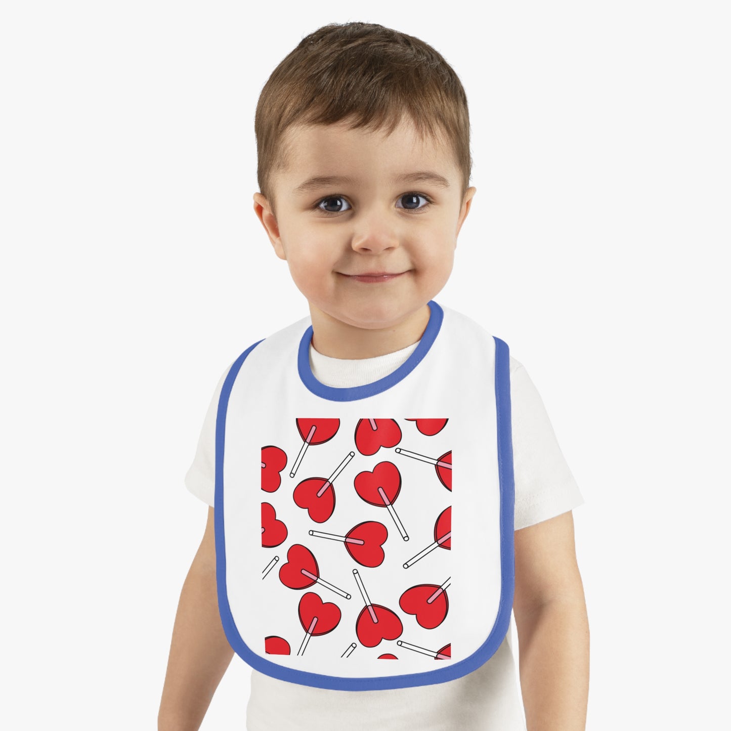 Baby Contrast Trim Jersey Bib