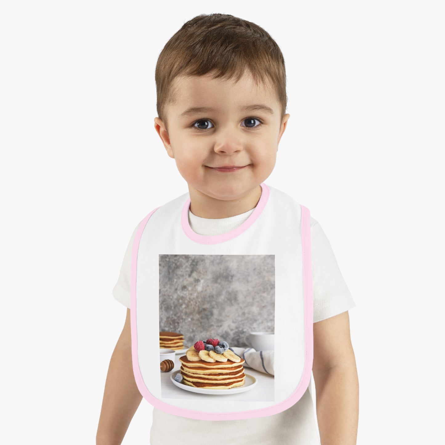 Baby Contrast Trim Jersey Bib