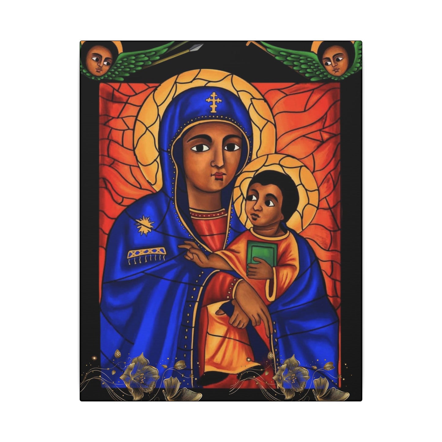 Virgin Mary Matte Canvas, Stretched, 0.75" (Multi-Size)