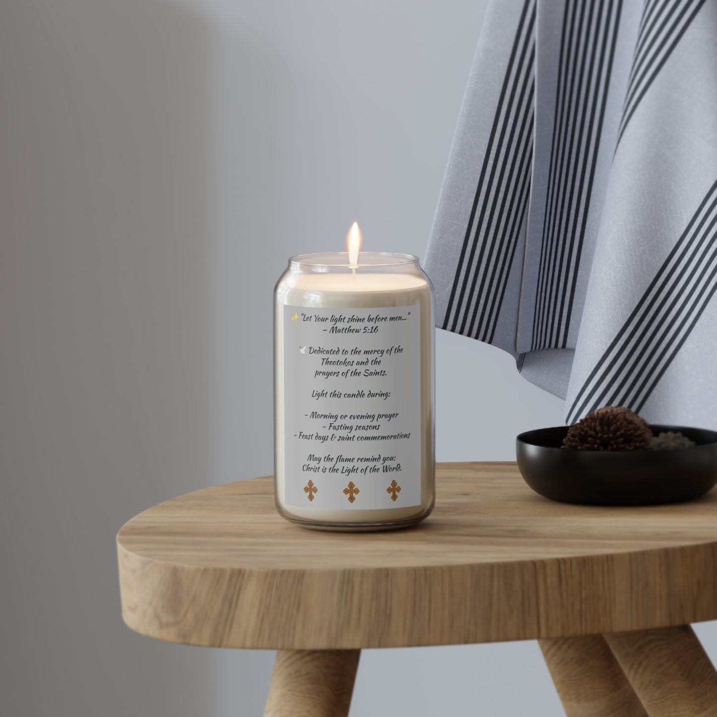 Scented Candle, 13.75oz Light of Tewahedo
