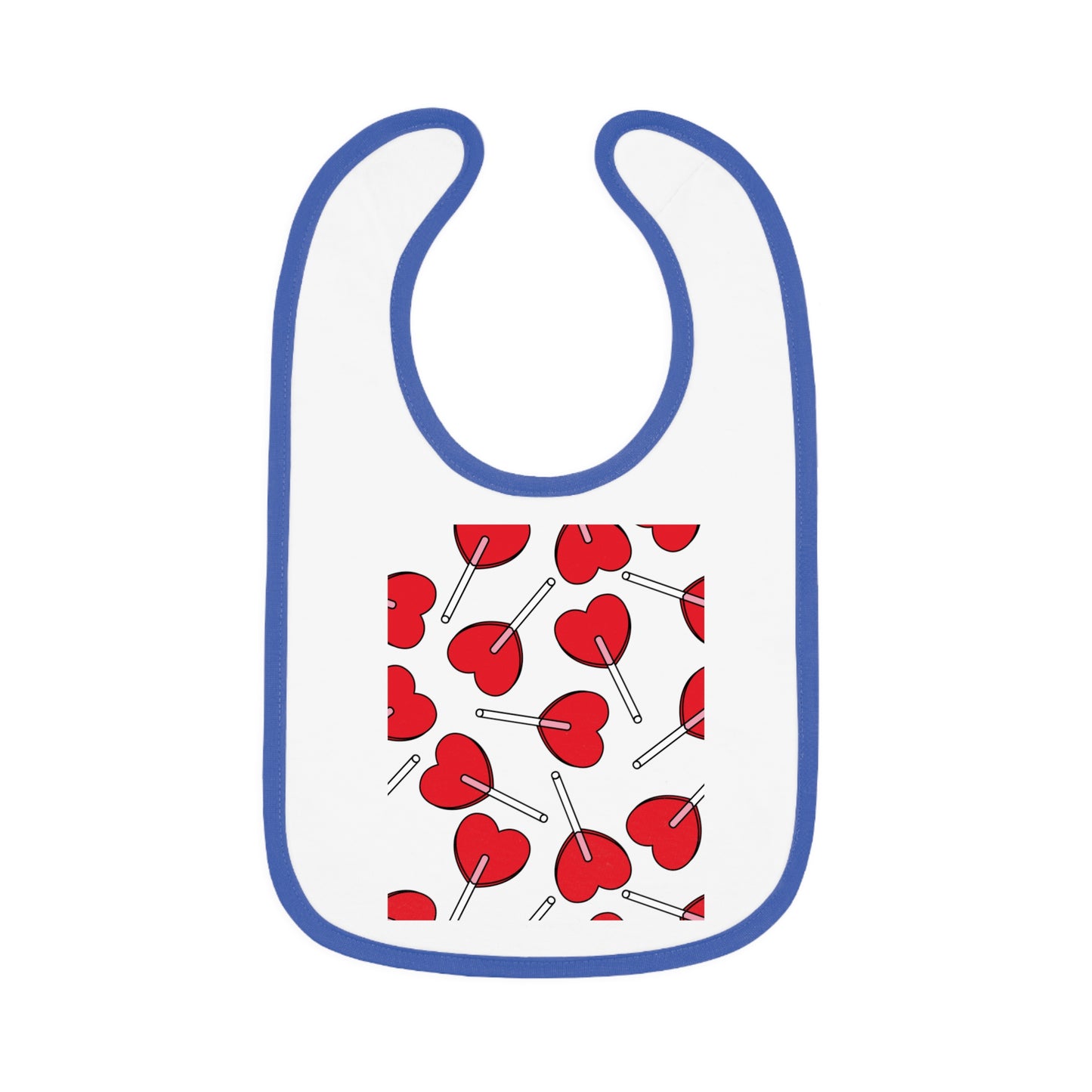 Baby Contrast Trim Jersey Bib
