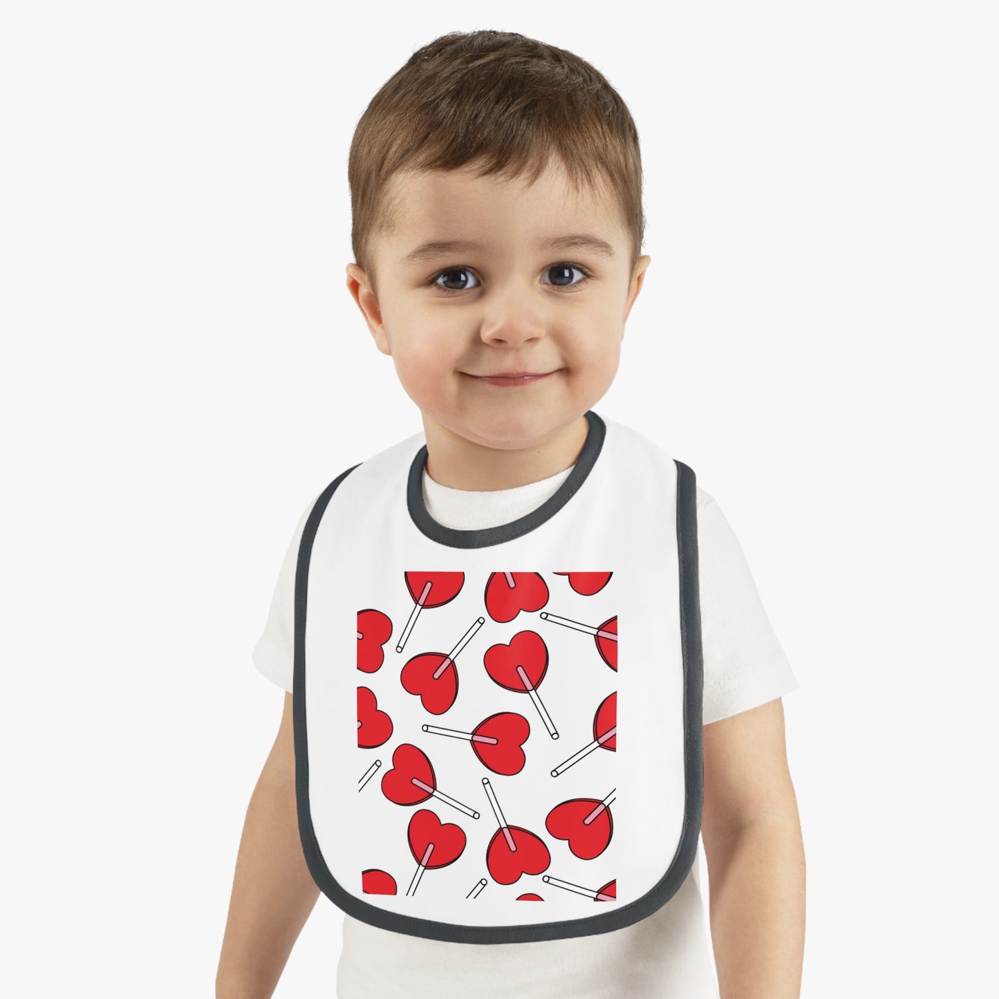 Baby Contrast Trim Jersey Bib