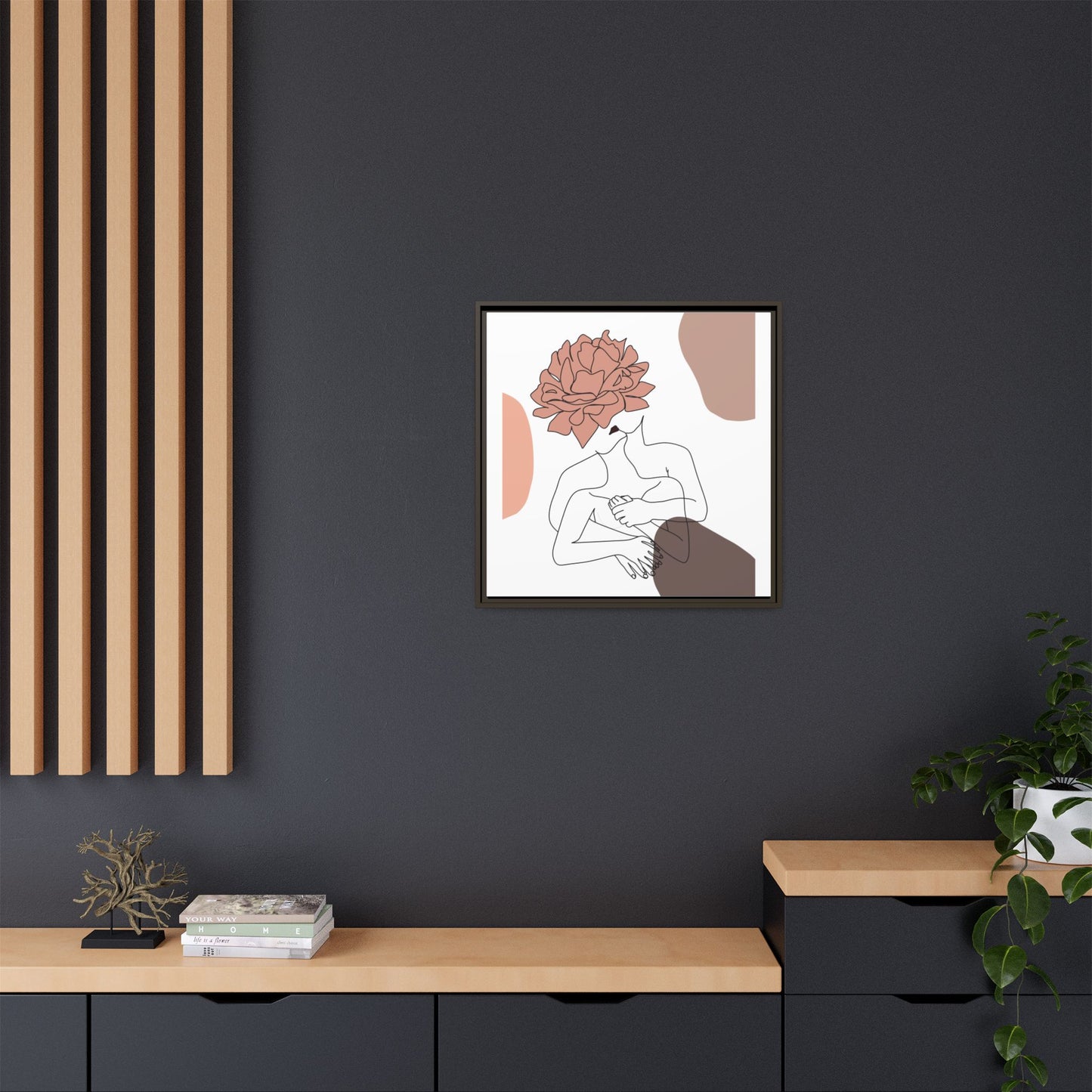 Matte Canvas, Framed (Multi-color)