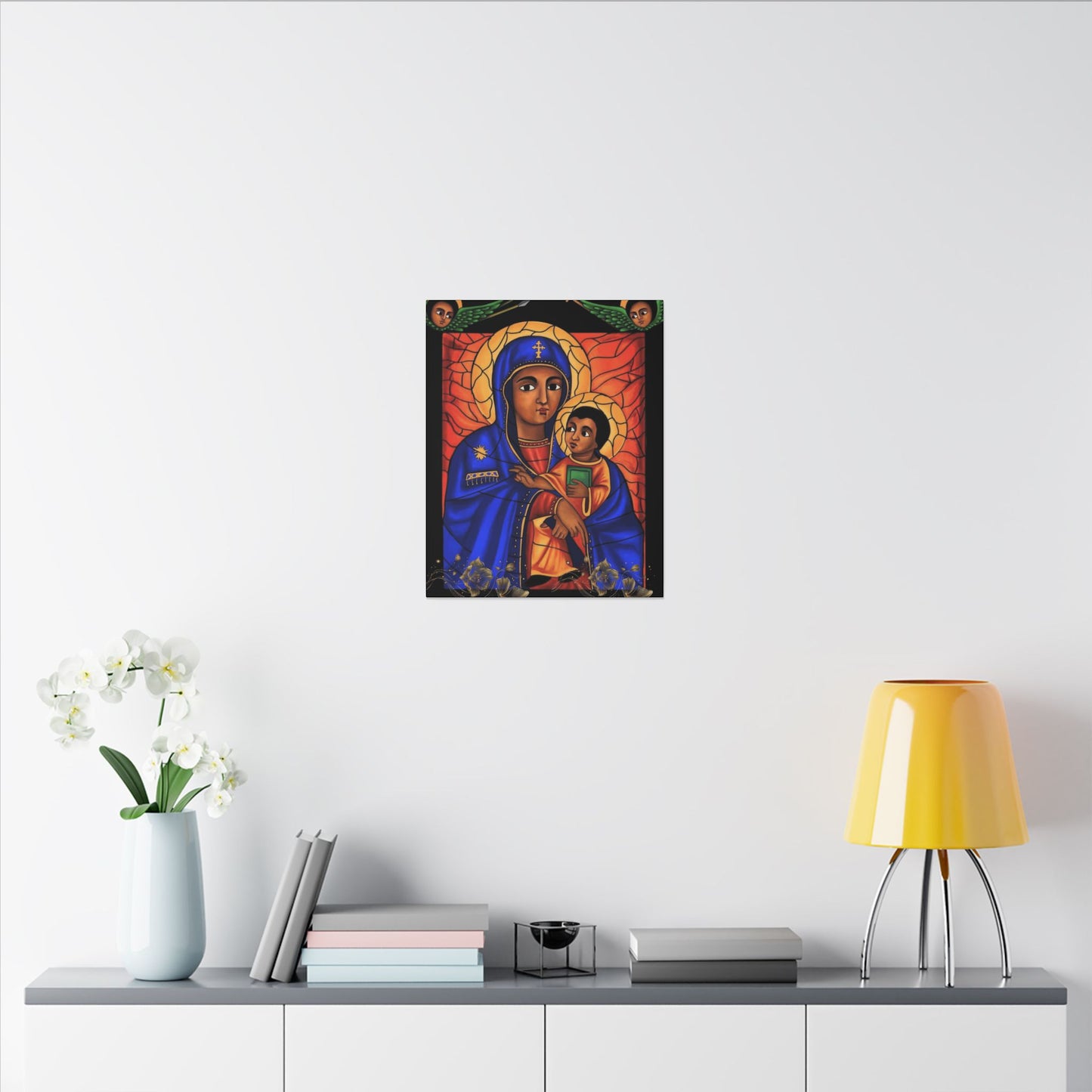 Virgin Mary Matte Canvas, Stretched, 0.75" (Multi-Size)