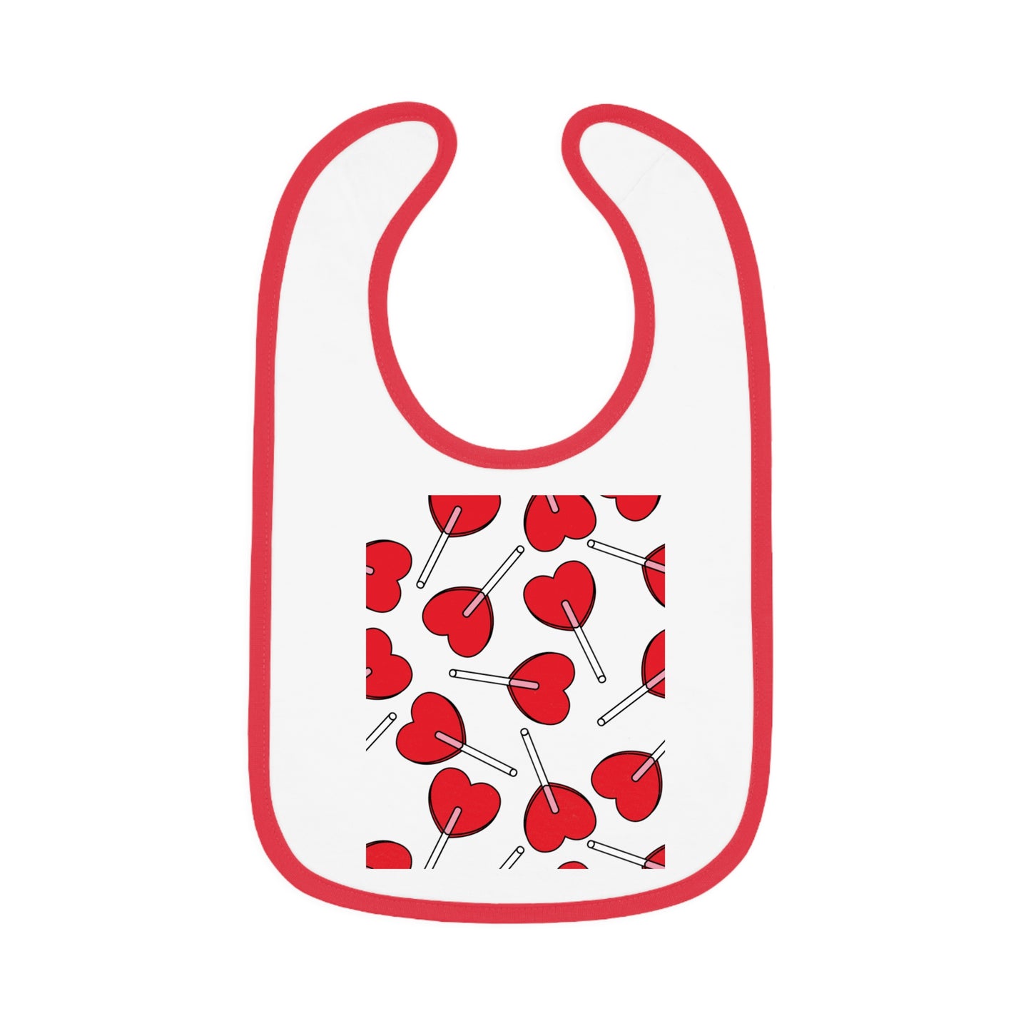 Baby Contrast Trim Jersey Bib