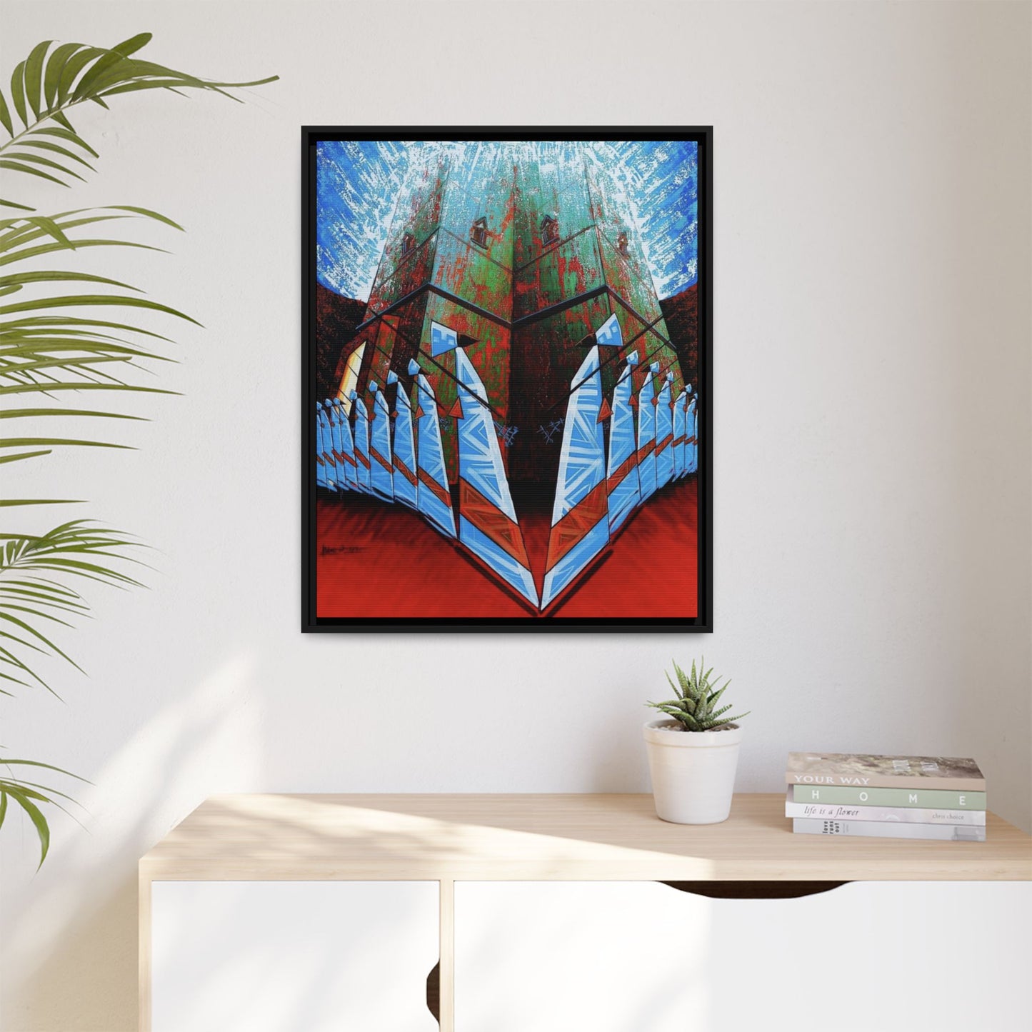Matte Canvas, Framed (Multi-color)