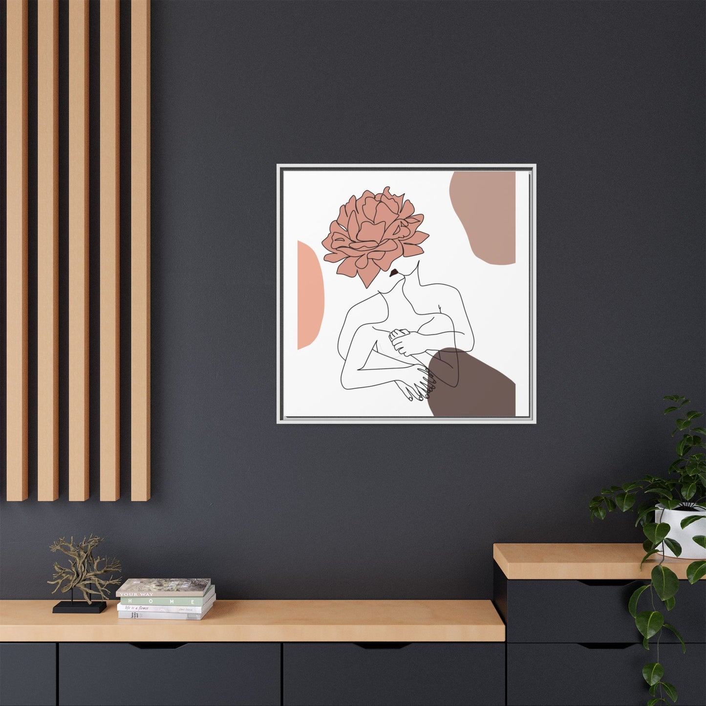 Matte Canvas, Framed (Multi-color)