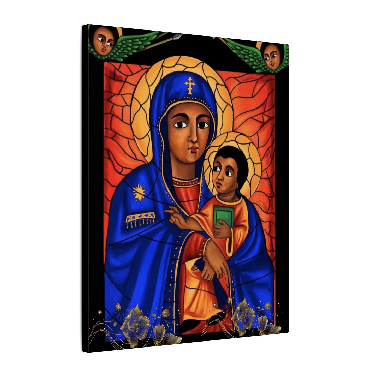 Virgin Mary Matte Canvas, Stretched, 0.75" (Multi-Size)