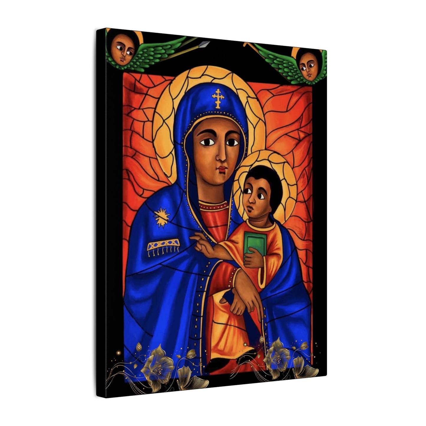 Virgin Mary Matte Canvas, Stretched, 0.75" (Multi-Size)