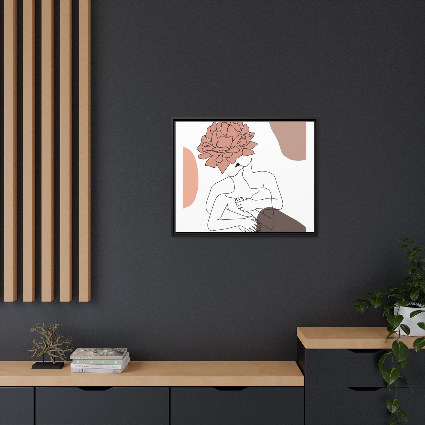 Matte Canvas, Framed (Multi-color)
