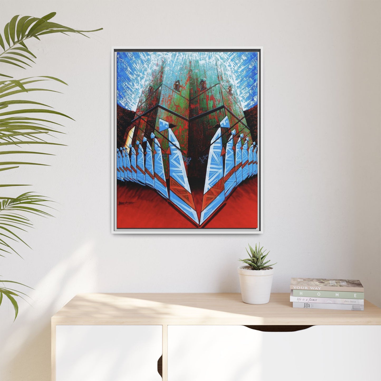 Matte Canvas, Framed (Multi-color)