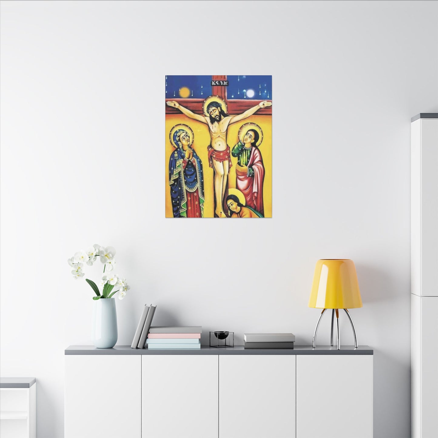 Matte Canvas, Stretched, 0.75" (Multi-Size) Jesus Christ ኢየሱስ ክርስቶስ