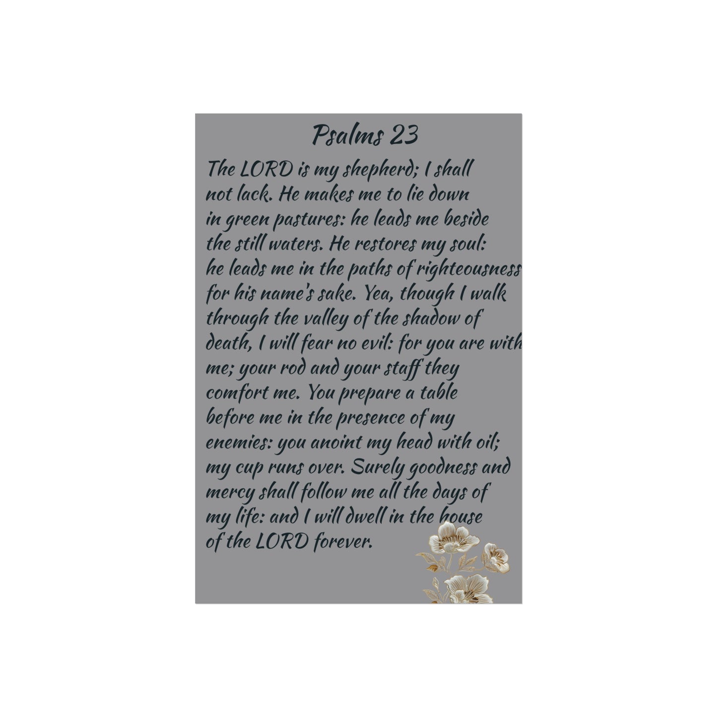 Fine Art Posters Psalms 23