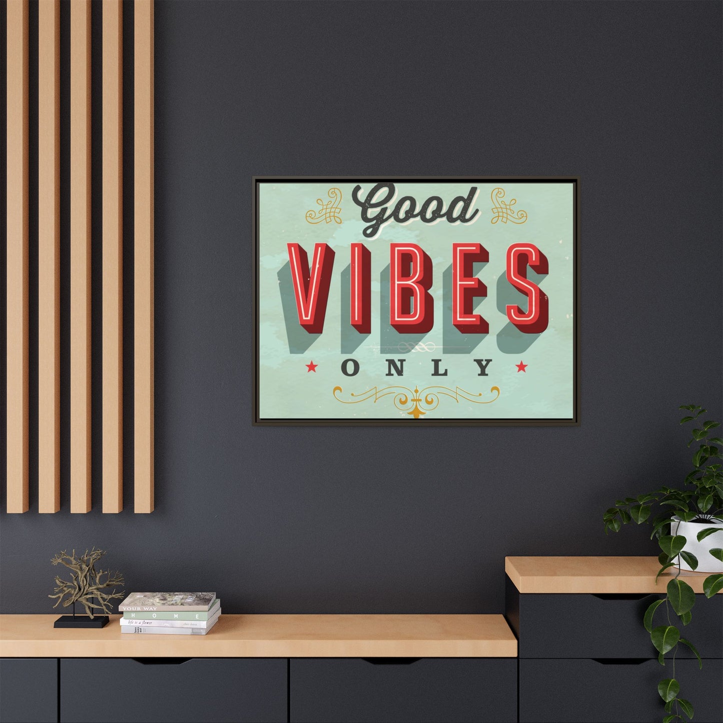 Matte Canvas, Framed (Multi-color)