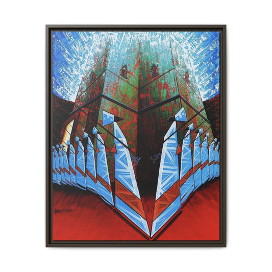Matte Canvas, Framed (Multi-color)