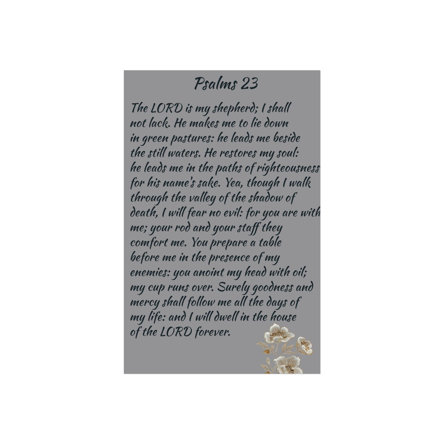 Fine Art Posters Psalms 23