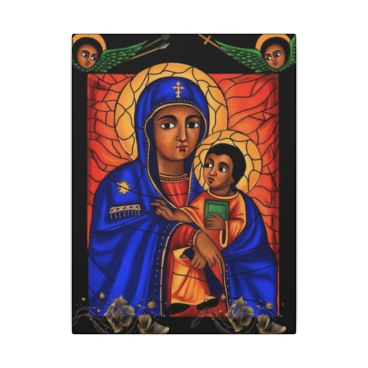 Virgin Mary Matte Canvas, Stretched, 0.75" (Multi-Size)