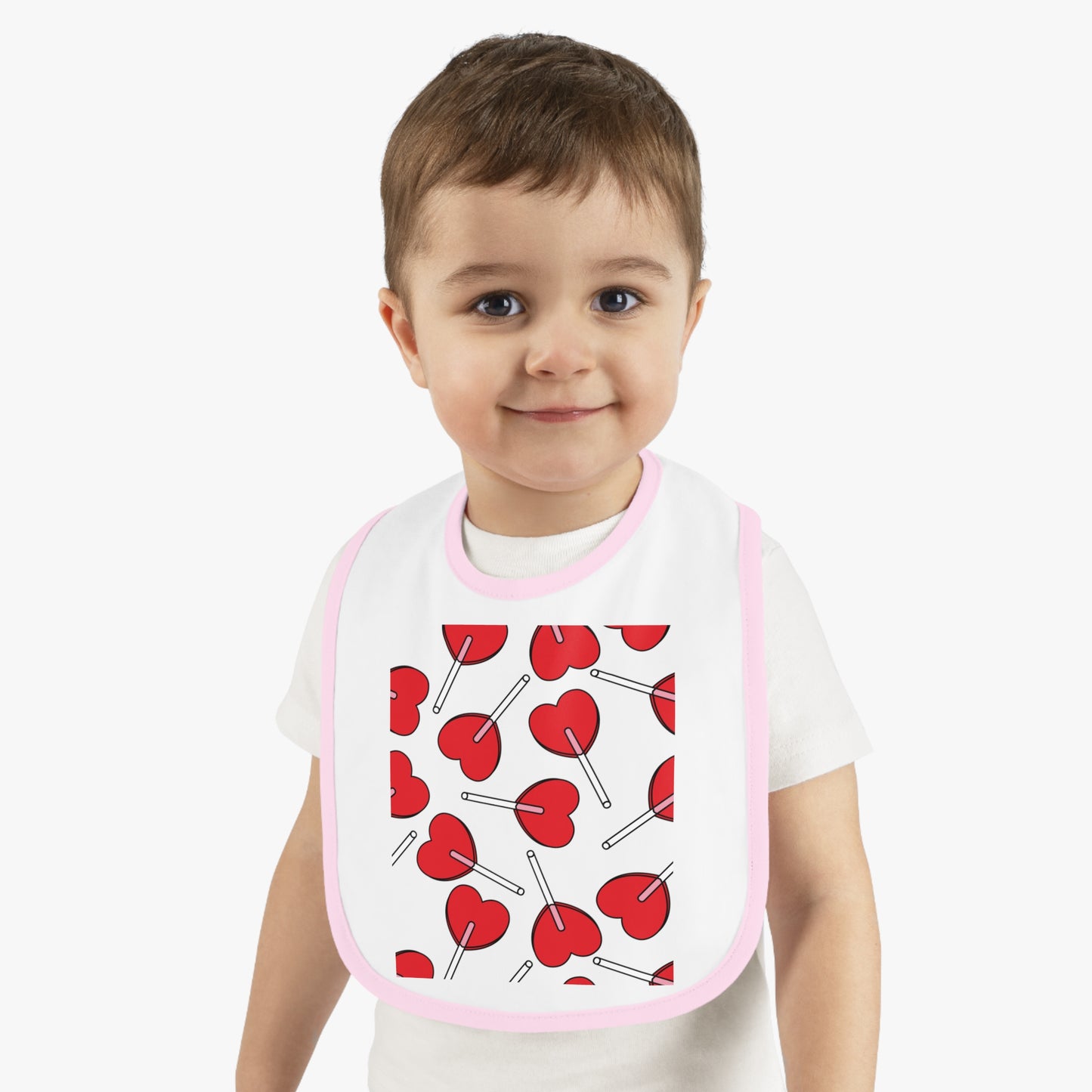 Baby Contrast Trim Jersey Bib