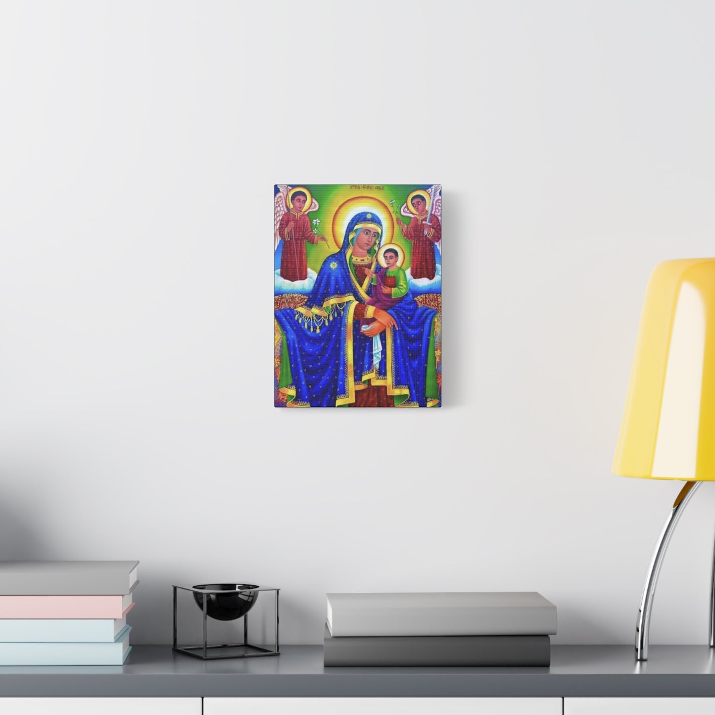 Virgin Mary Matte Canvas, Stretched, 1.25" ማርያም ድንግል