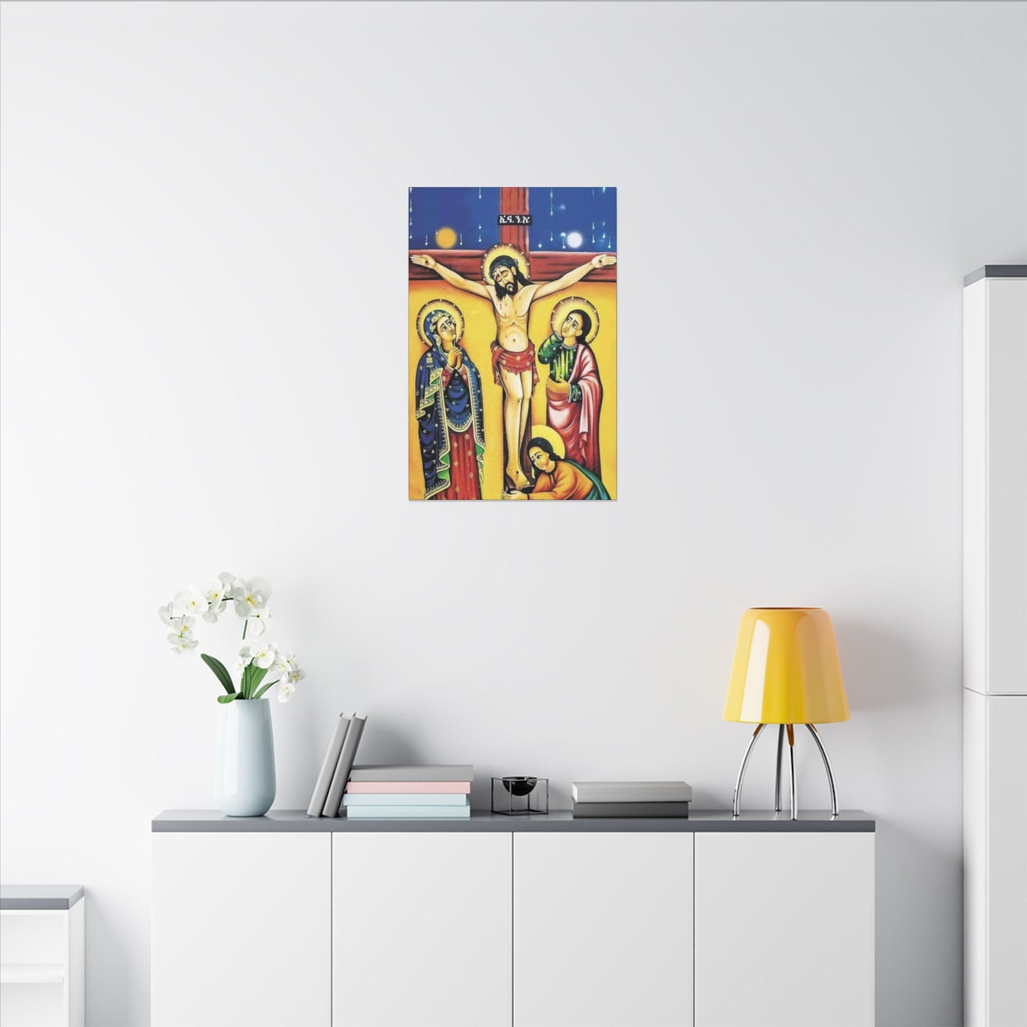 Matte Canvas, Stretched, 0.75" (Multi-Size) Jesus Christ ኢየሱስ ክርስቶስ