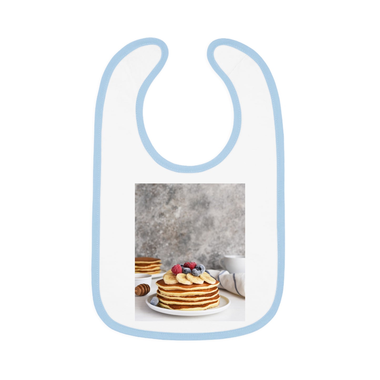 Baby Contrast Trim Jersey Bib