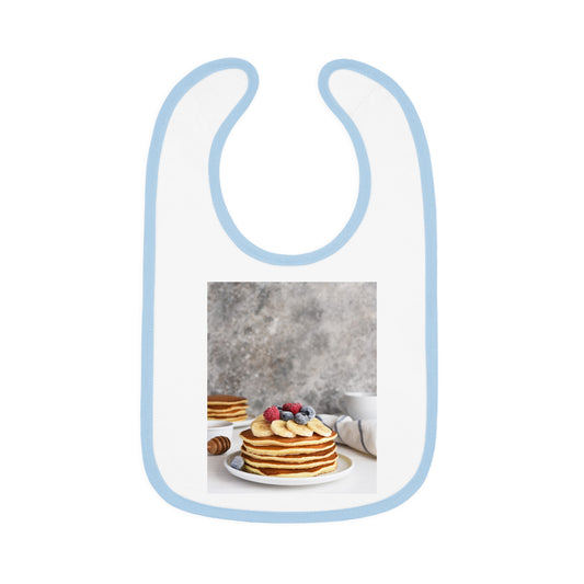 Baby Contrast Trim Jersey Bib