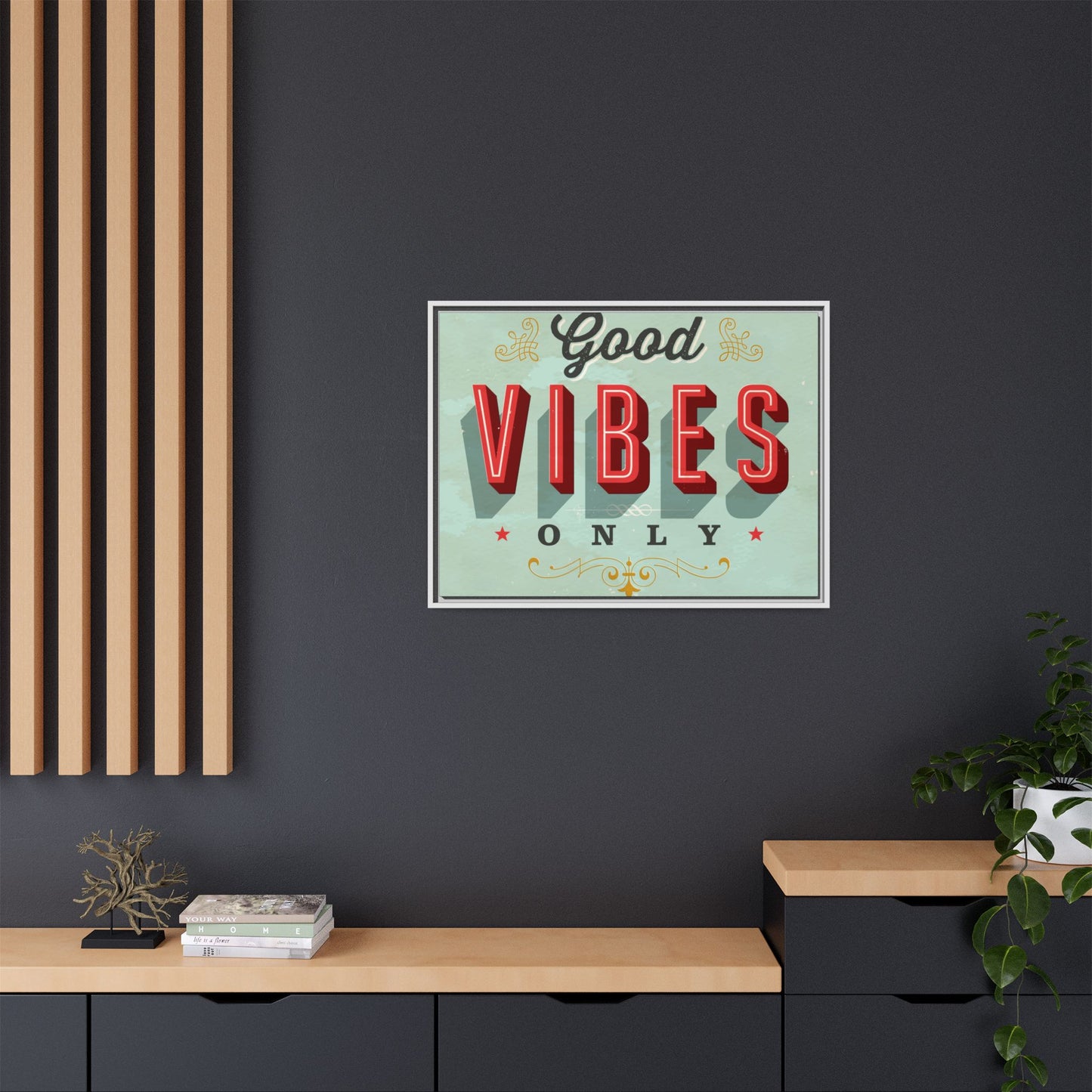 Matte Canvas, Framed (Multi-color)