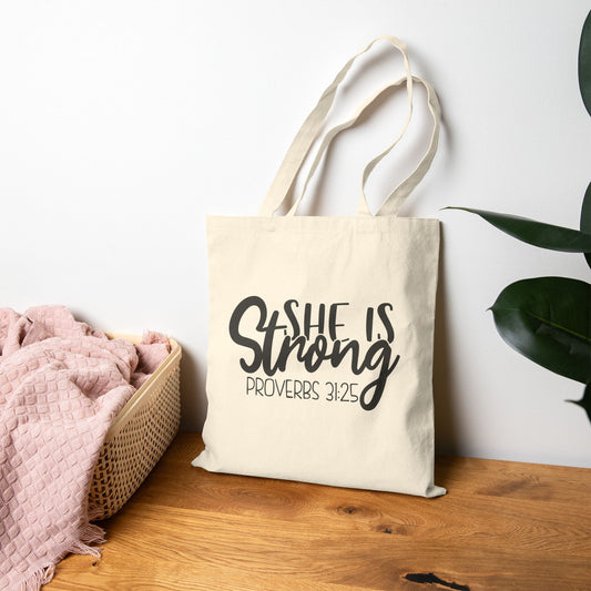Cotton Tote Bag she is strong