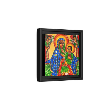 Matte Canvas, Framed (Multi-color) Saint Virgin Mary ቅድስት ድንግል ማርያም