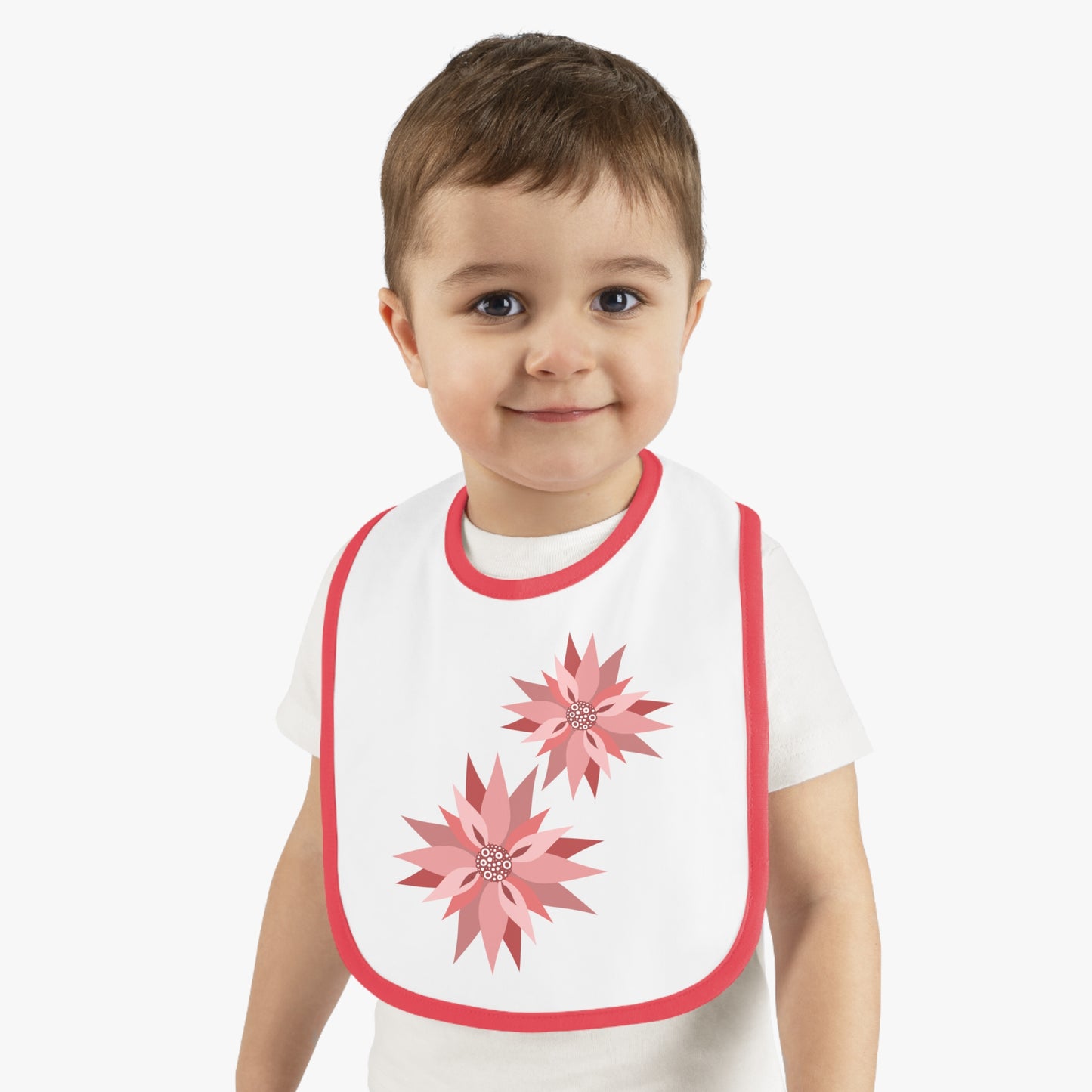 Baby Contrast Trim Jersey Bib