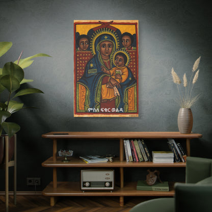 Matte Canvas, Stretched, 1.25" Saint Mary ድንግል ማርያም