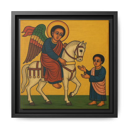 Matte Canvas, Framed (Multi-color) Saint Michael ቅዱስ ሚካኤል