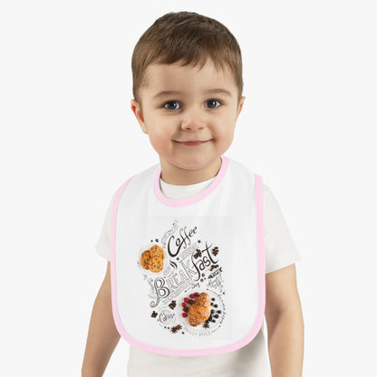 Baby Contrast Trim Jersey Bib