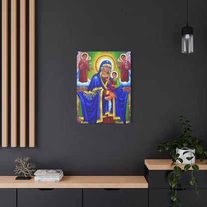 Virgin Mary Matte Canvas, Stretched, 1.25" ማርያም ድንግል