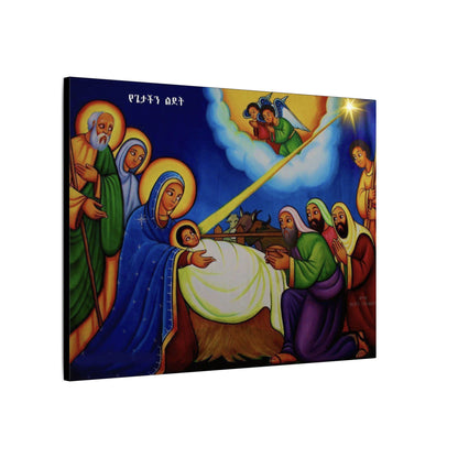 Matte Canvas, Stretched, 0.75" (Multi-Size) የጌታ ልደት Nativity