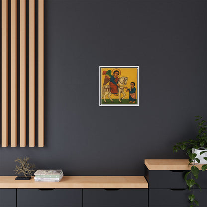 Matte Canvas, Framed (Multi-color) Saint Michael ቅዱስ ሚካኤል