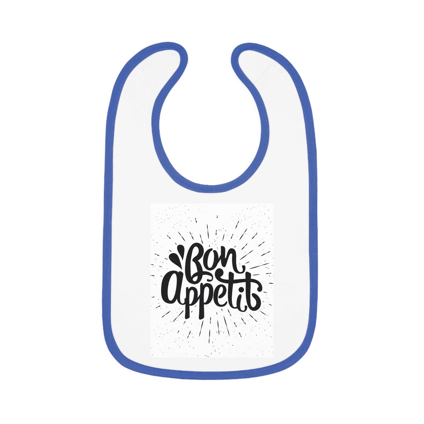 Baby Contrast Trim Jersey Bib
