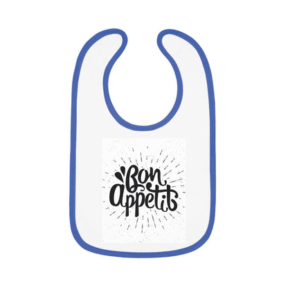 Baby Contrast Trim Jersey Bib