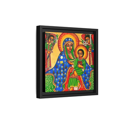 Matte Canvas, Framed (Multi-color) Saint Virgin Mary ቅድስት ድንግል ማርያም