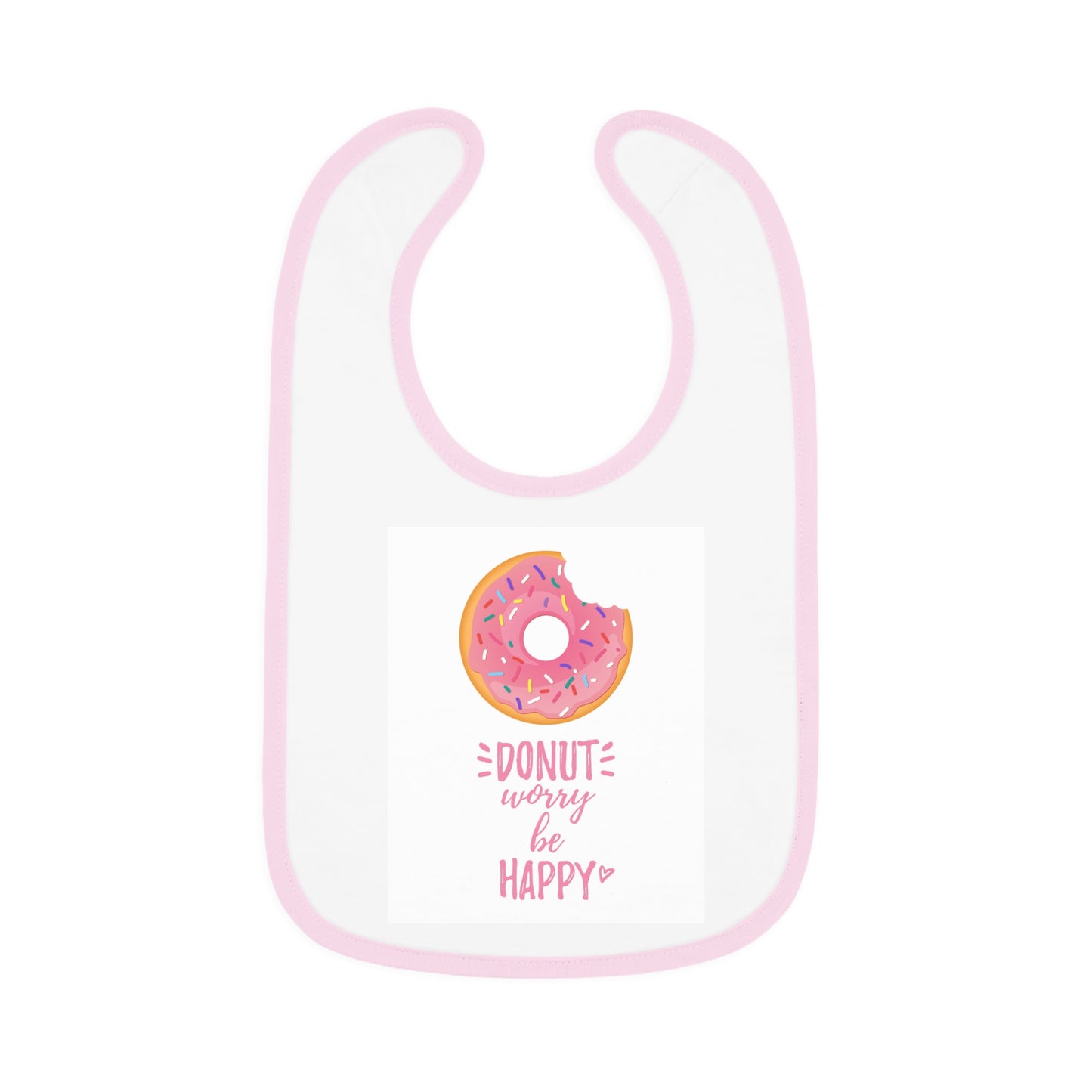 Baby Contrast Trim Jersey Bib