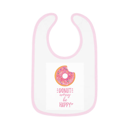 Baby Contrast Trim Jersey Bib