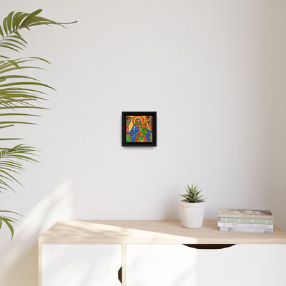 Matte Canvas, Framed (Multi-color) Saint Virgin Mary ቅድስት ድንግል ማርያም