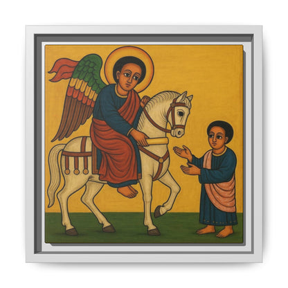 Matte Canvas, Framed (Multi-color) Saint Michael ቅዱስ ሚካኤል