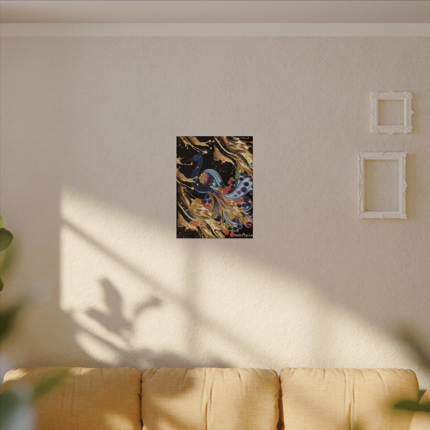 Matte Canvas, Stretched, 0.75" (Multi-Size)  Peacock
