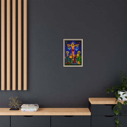 The Crucifixion of Our Lord የጌታችን ስቅለት - Matte Canvas, Framed (Multi-color)