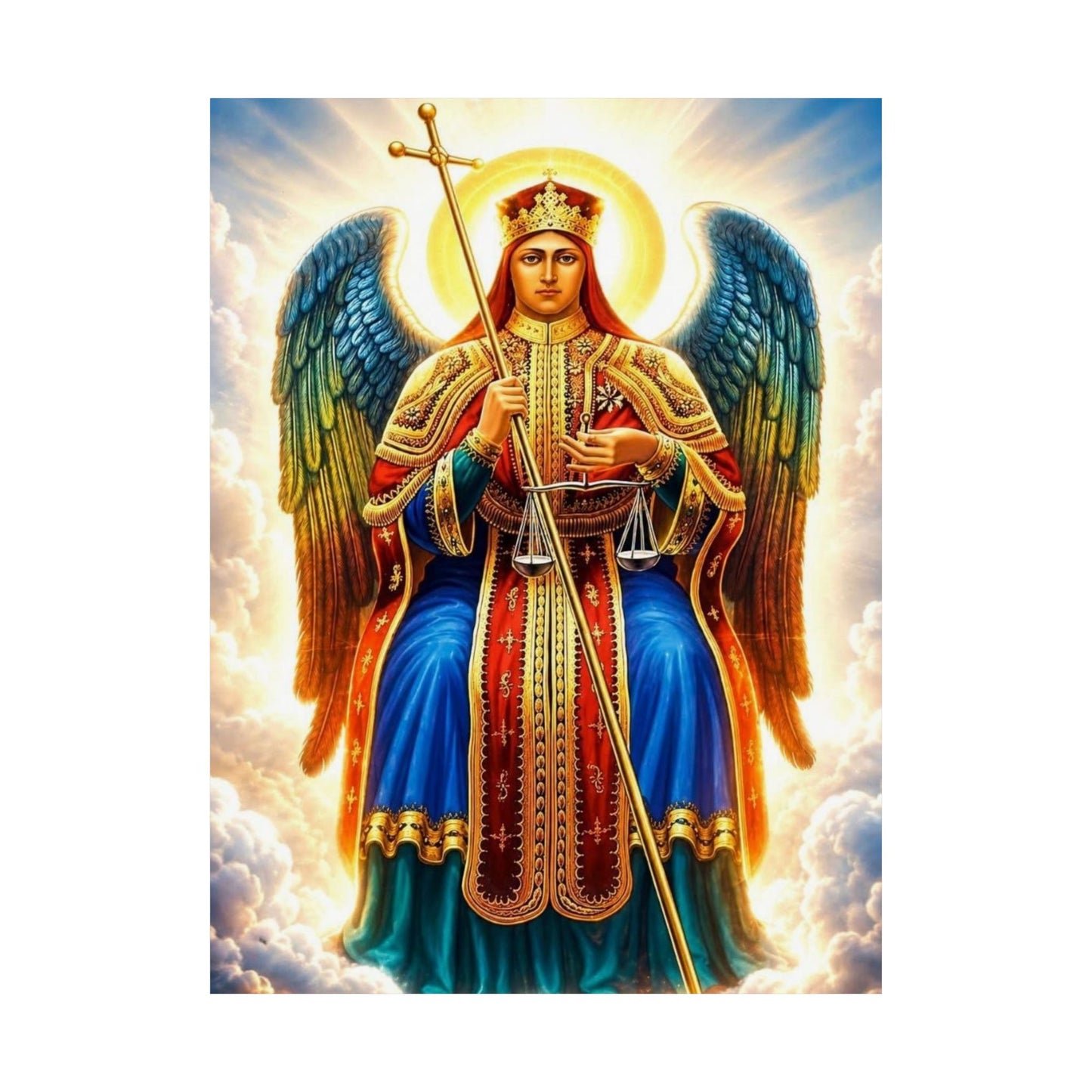 Saint Michael ቅዱስ ሚካኤል - Matte Vertical Poster