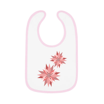 Baby Contrast Trim Jersey Bib