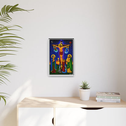 The Crucifixion of Our Lord የጌታችን ስቅለት - Matte Canvas, Framed (Multi-color)