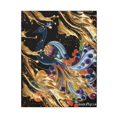 Matte Canvas, Stretched, 0.75" (Multi-Size)  Peacock