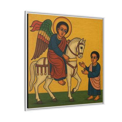 Matte Canvas, Framed (Multi-color) Saint Michael ቅዱስ ሚካኤል